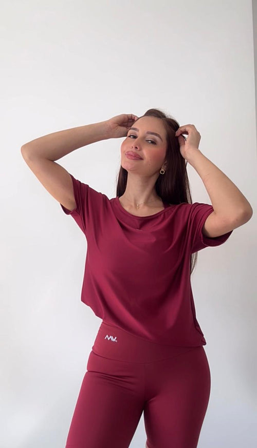 Camiseta Sienna Vinotinto