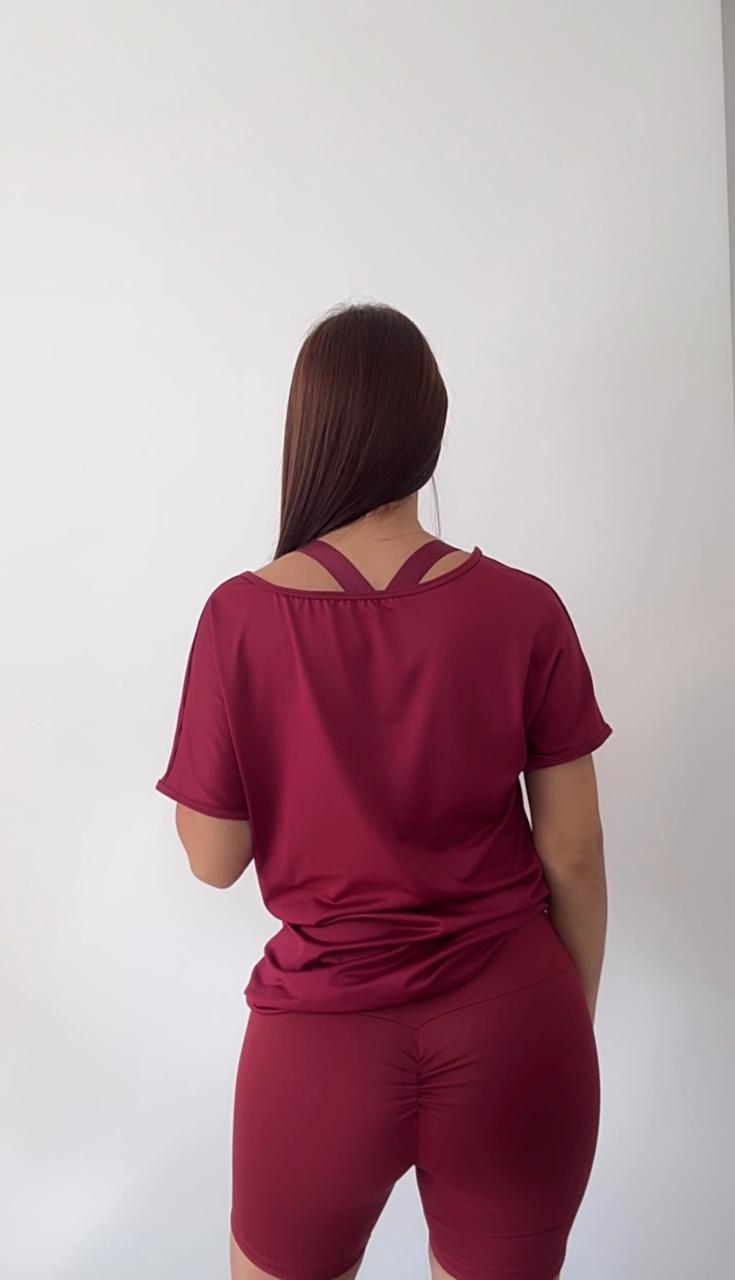 Camiseta Sienna Vinotinto