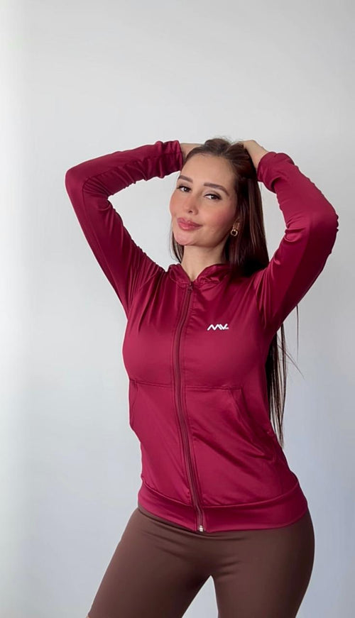 Chaqueta Otoño Vinotinto